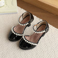 Vancahao girls' leather shoes  new children's hostess leather shoes girls' performance catwalk princess shoes