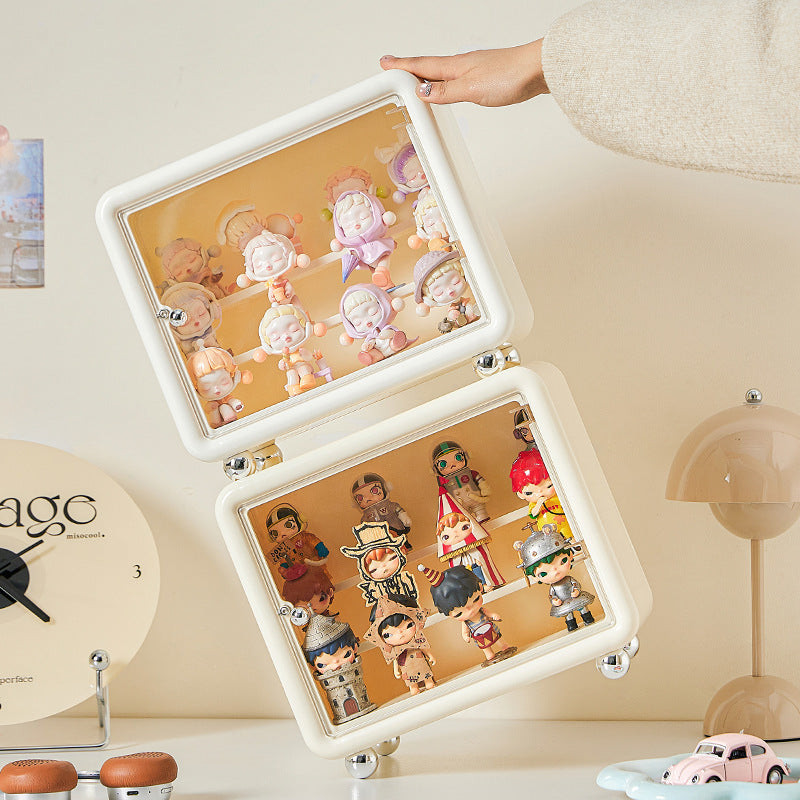 Blind Box Storage Display Cabinet Large Capacity POP MART Lego Figure Display Box Dust Storage Box Doll