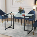 Dining tables modern casual table living room 4 people 6 people rectangular export tempered glass dining table