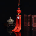 Car pendant pendant car rearview mirror hanging ornament chinese knot car lanyard safe entry and exit handmade safe car hanging