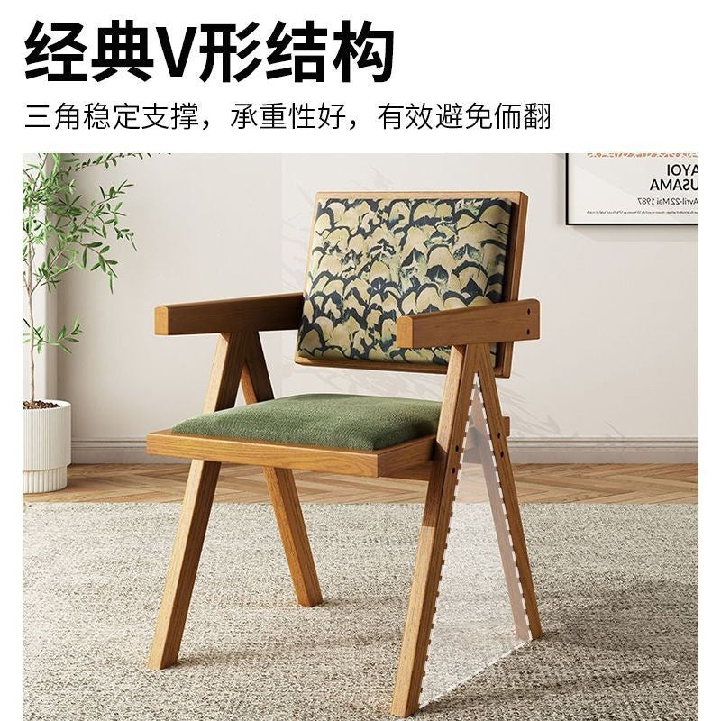 Scandinavian solid wood for home rattan balcony dining chair stool backrest b&b casualcasual rattan chair chandigarh chair