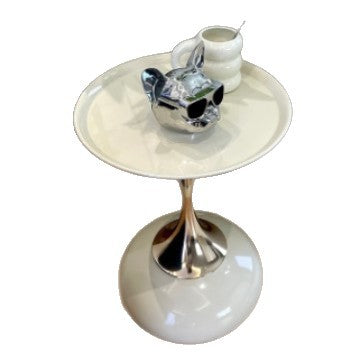 Scandinavianretro sofa side table living room coffee table small table iron side table bedside storage rack balcony casual round table