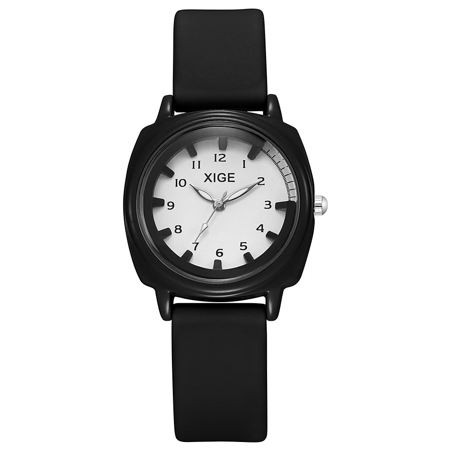 New korean style trendy waterproof watch - student, men's & women's ins college style retro literary couple quartz watch