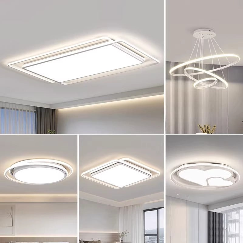 Guangdong Zhongshan living room modern simple white Internet celebrity led ceiling light bedroom whole house package combination lighting