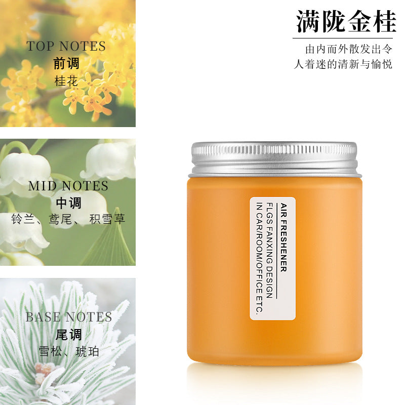 Production and processing of car solid balm car perfume car air freshener solid aromatherapy ornaments personalized