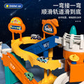 Kids' rocket space adventure challenge: boy's track car toy, mini car building parking garage puzzle - wholesale