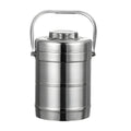 Stainless steel vacuum insulated lunch box - large capacity, portable, multi-compartment, student bento box, insulated food container