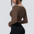 Fake two-piece mesh sports long sleeves t-shirt for women with chest pad, yoga wear tops, quick-drying slimming look outwear fitness wear