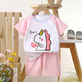 Kids' short-sleeve set: 100% cotton boys' t-shirt & baby summer outfit - girls' shorts, infant clothing, wholesale summer apparel