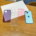 Large hole and high transparency suitable for apple 16promax colorful transparent mobile phone case iphone14 anti-fall tpu protective cover