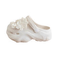E\va flower new arrival super popular clogs for women 2025 summer casual internet celebrity same style thickened bottom women's shoes non-slip