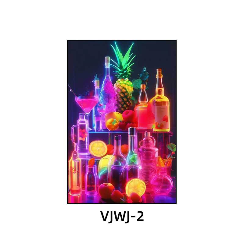 Bar KTV box decoration hanging pictures Cocktail bottle clear bar atmosphere music dining bar Bistro decoration painting