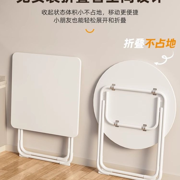 For homefoldable table small apartment table and chair combination simple dining table balcony dining table portable small round table stall square table