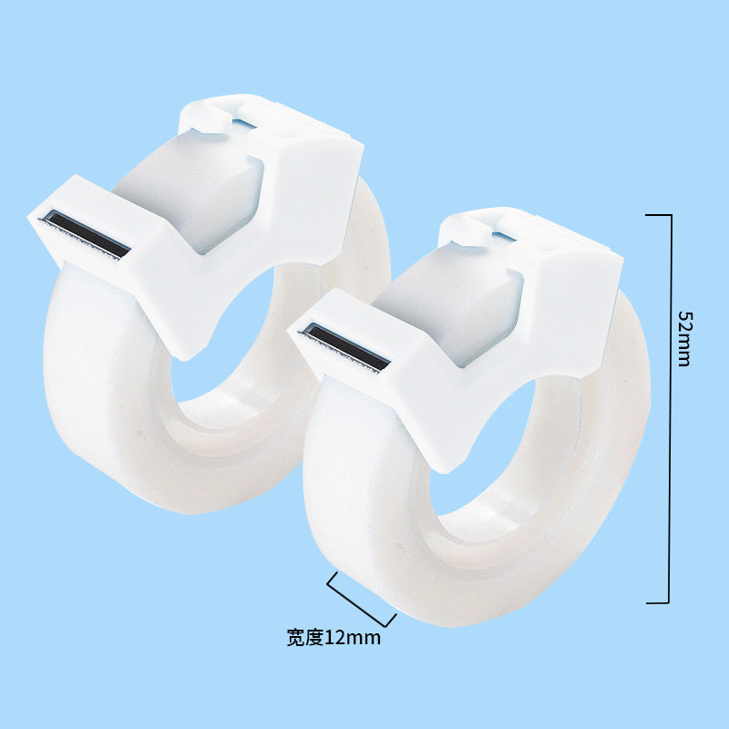 Deli 30112 invisible tape width copy and paste student wrong question sticky question stationery tape cutter single card 2 rolls