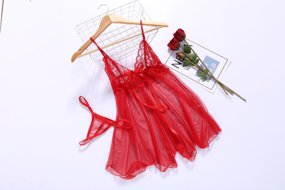 sexy lingerie, sexy lingerie, front slit nightgown,   dropshipping 1163