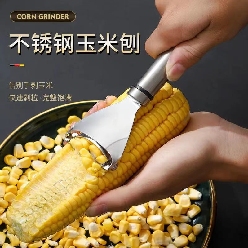 430 stainless steel corn stripper - household kitchen corn peeler, convenient corn kernel remover, kernel separator, corn stripper