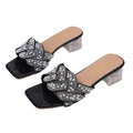French braided pearl high-heeled sandals for women, transparent heels, outer wear slippers, cross-border women's shoes, one-piece drop shipping and wholesale collection
