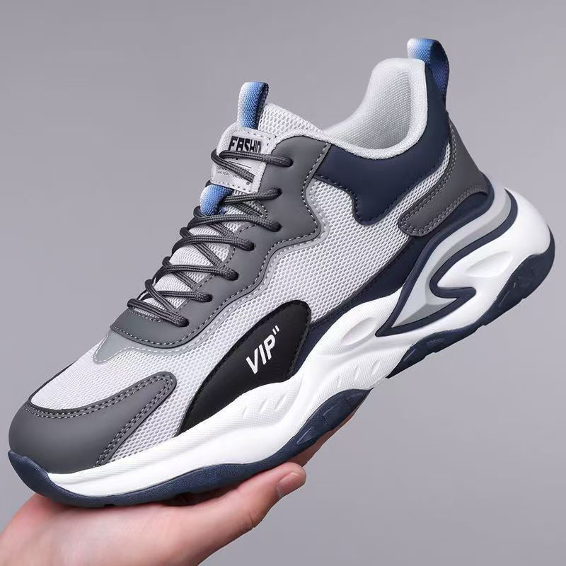2025 new spring men's mesh breathable shoes - anti-slip soft sole running & casual sneakers - hot selling dad shoes