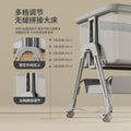 Baby crib: portable, foldable, multi-functional, adjustable height, seamless splicing, newborn-sized bassinet