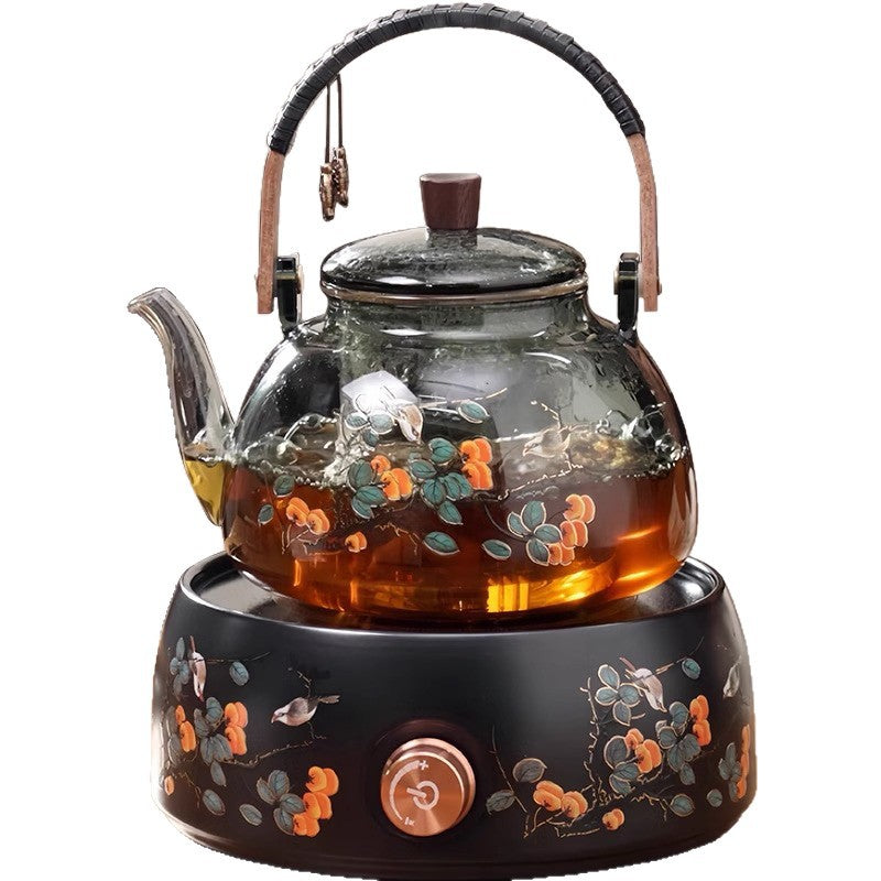 Glass teapot electric ceramic stove suitfor home health pot water kettle stove tea maker stew all-in-one tea stove gift