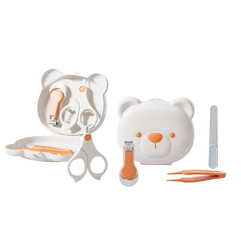 Newborn baby nail clippers - safe, anti-pinch, with nail file - infant nail care set