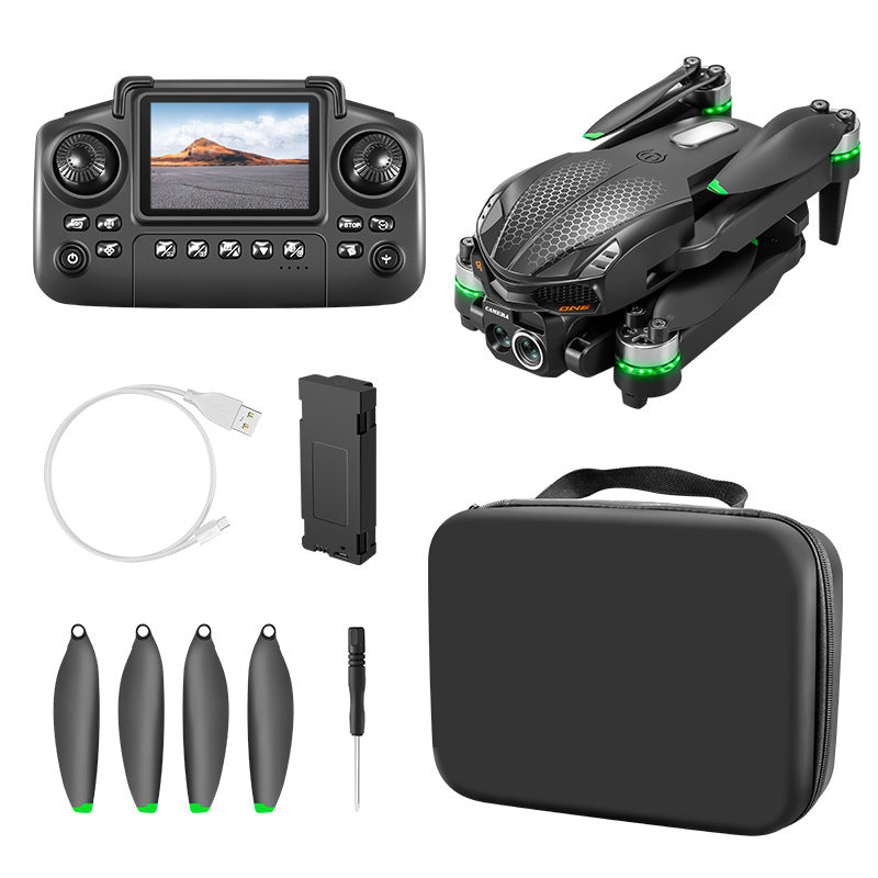 s168 screen-controlled drone brushless high-definition aerial photography aircraft optical flow four-sided obstacle avoidance lighting remote control aircraft