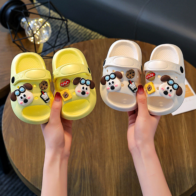 Eva slippers - women's summer cartoon cute non-slip indoor bath thick sole slippers - baby sandals