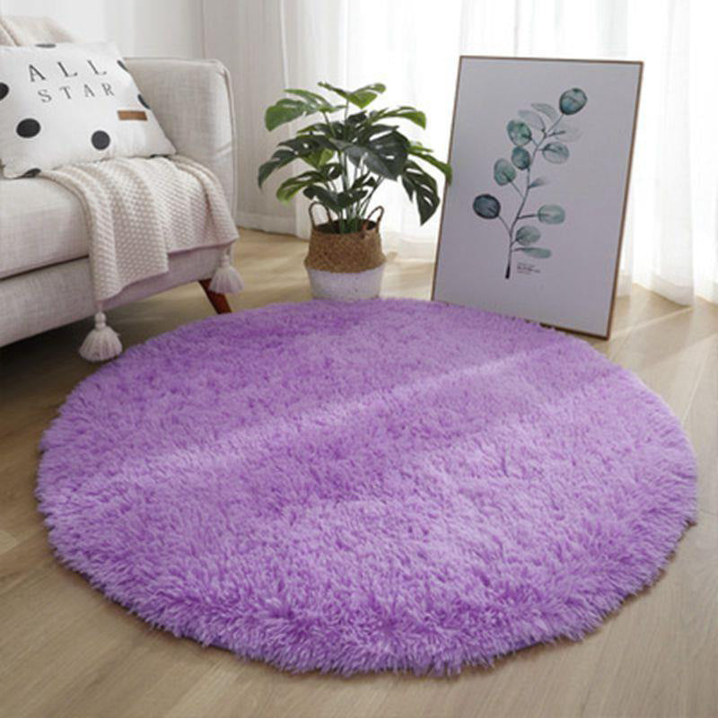 Round silk wool carpet study living room coffee table mat bedroom bedside blanket stuffed hanging basket rocking chair computer chair floor mat