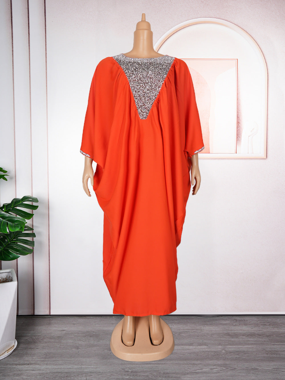 African export hot diamond plus size women's export hot diamond fake v neck skirt  fat dress