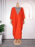 African export hot diamond plus size women's export hot diamond fake v neck skirt  fat dress