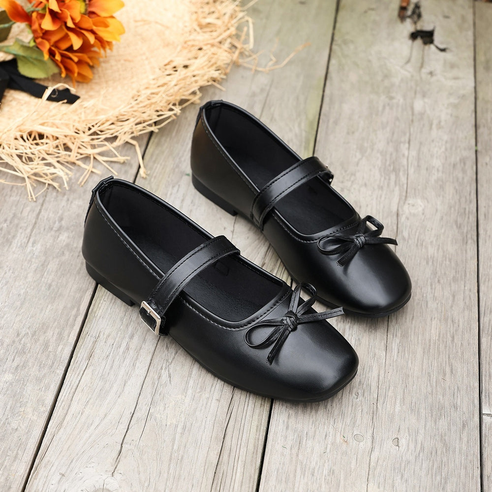 Women's export mary janes with bow detail - all-season style,  new collection, fairycore ballet flats