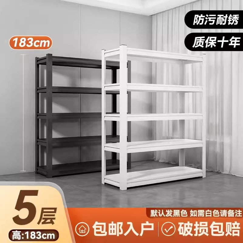 Kitchen storage rack - multi-tier organizer, carbon steel, multi-functional, freestanding, all-in-one shelf for home, sundries, and storage