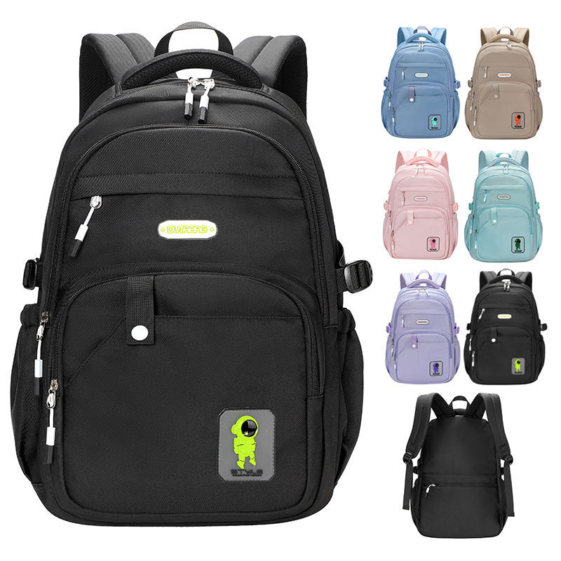 School bag for women, small, fresh, simple and lightweight backpack, large capacity, college student campus backpack 15.6 inch computer bag