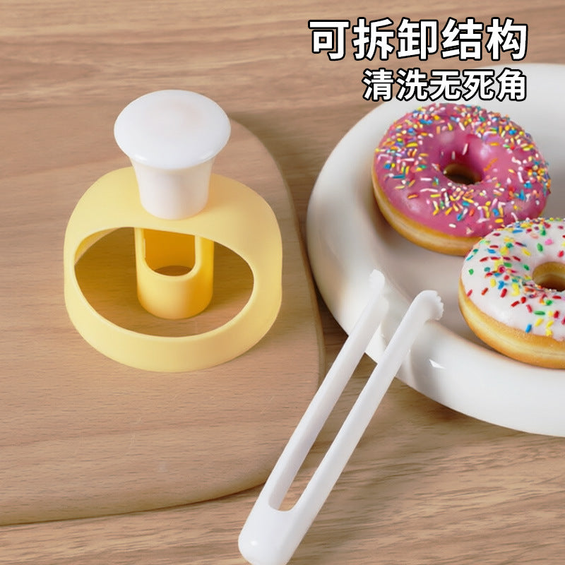 American-style donut mold, plastic hollow bread mold, round cake dough press mold, diy kitchen baking, cross-border e-commerce
