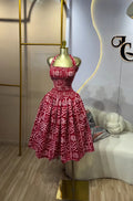 European and american cross-border women's fashion  winter new sleeveless bandeau halter neck printed ruched unique dress