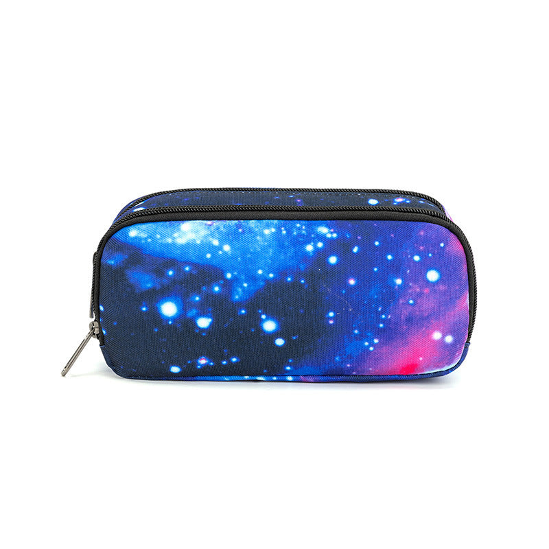 Cross-border new student large-capacity stationery box, simple and fashionable men's and women's stationery bag, light portable pencil bag for primary and secondary schools