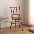 Bamboo chair-walnut-wooden seat