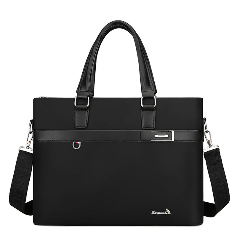 New Portable Business File Bag Fashion Men's Computer Handbag Casual Oxford Cloth Men's Large Capacity Briefcase