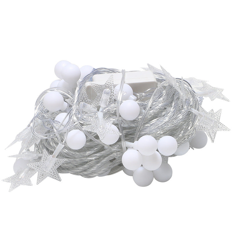 LED lights string star lights small lights Christmas string lights solar battery box camping atmosphere ins decorative lights