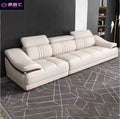 2025 new genuine leather sofa set, modern leather furniture for home living room, top grain cowhide sofa