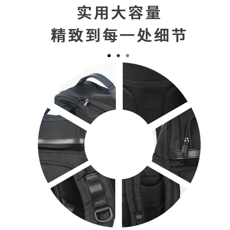 Large capacity expandable waterproof backpack - men's carry-on travel backpack, business laptop bag, work commute bag