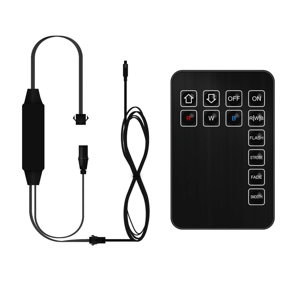 Two-wire two-channel dual-color temperature controller, three-wire COB light with stepless dimmer to adjust brightness LED home improvement lighting