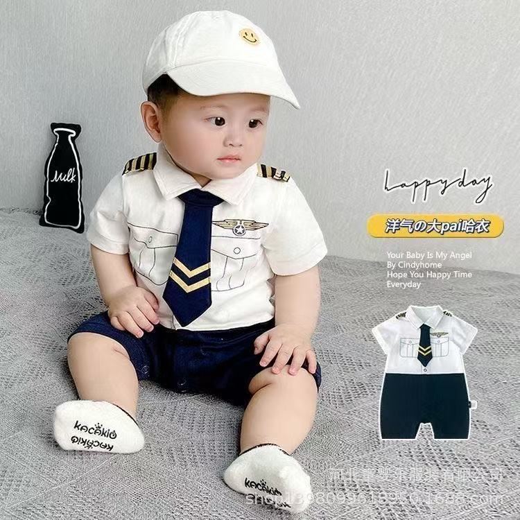 Baby outfit set: lightweight summer romper for newborns & toddlers (boys & girls)