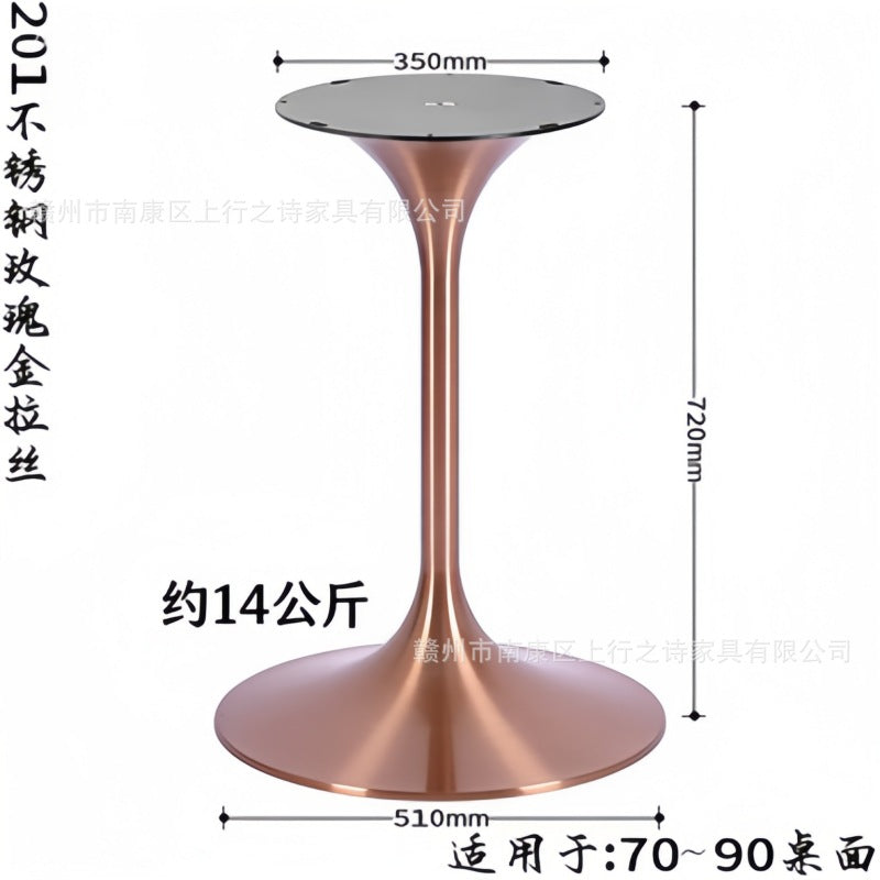 Titanium speaker legs, stainless steel spinning brushed table legs, metal waist bracket, coffee table legs, tulip table legs