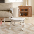 For homemovable backrest small chair pulley stool universal wheel small stool kids plastic backrest chair with wheels