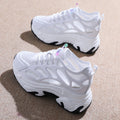 2026 new summer lightweight mesh chunky sneakers women's height increasing athletic shoes versatile casual platform white mesh shoes
