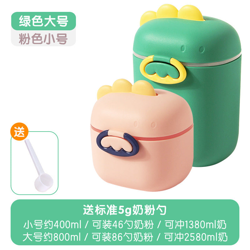 Baby formula box, portable food supplement rice noodle box, baby sealed jar, moisture-proof storage jar, divided grids