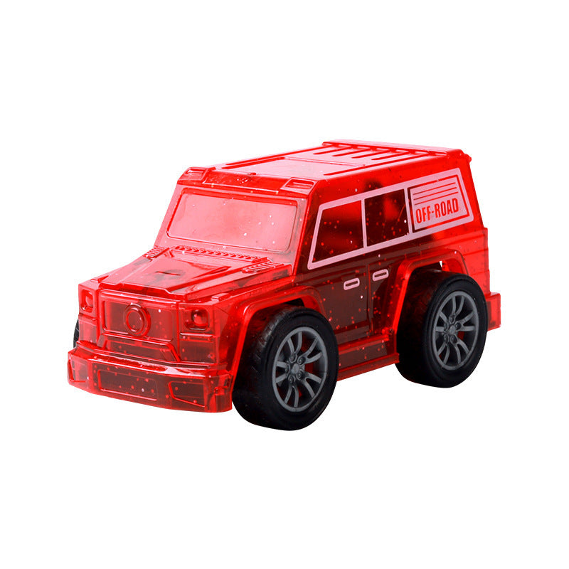 Dropshipping tiktok viral four-wheel drive off-road kids' toy car - hot-selling light-up flint inertia car