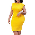 D392 european and american women's clothing independent station  fashion elegant pleated bodycon pencil skirt african dress