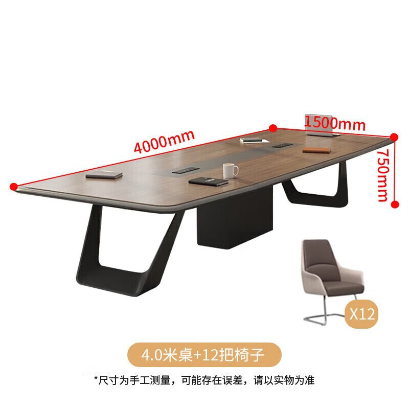 Saint li conference table long table large office long table and chair combination company negotiation reception